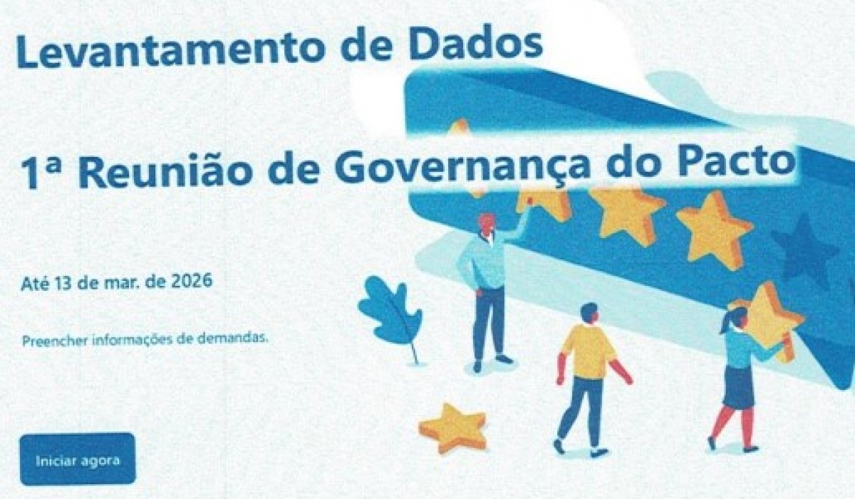 Levantamento de dados: primeira reunião de governança do pacto